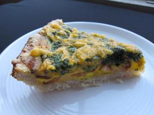 Bacon, Spinach and Chesse Quiche